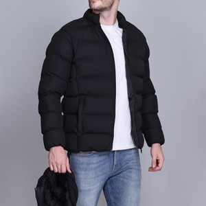 OEM Custom <b>Men</b> Plus Size <b>Winter</b> Quilted <b>Jacket</b> <b>Waterproof</b> Windbreaker Zipper Hoodie Embroidered Casual Snow Wear puffer hiking - Product Image 5