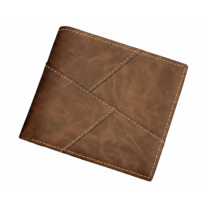 Fashion Genuine Leather <b>Wallet</b> Soft Waterproof Polyester Lining Men leather <b>Wallet</b> Hot Selling - Product Image 1