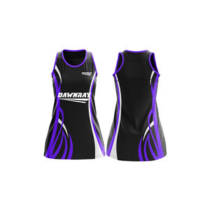 Camiseta de netball personalizada con nombre y número |   Uniforme de Netball Sublimado con Logotipo, Nombre y Número del Equipo |   Poliéster Transpirable - Product Image 3