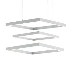 LN LED Modern Shape-Shifting Chandelier Linear LED Customizable Rectangular Cross Hexagon Pendant Light