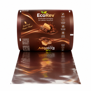 Food Grade Laminated <b>Roll</b> <b>Film</b> Transparent Glossy Eco-Friendly Packaging for Chocolate Custom Digital Printing Available EcoRev - Product Image 3