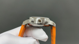 Reloj de Hombre Mecánico Automático con Cronógrafo, Correa Naranja, Estilo Deportivo Casual y de Negocios, Estética de Velocidad Única y Lujosa - Product Image 5