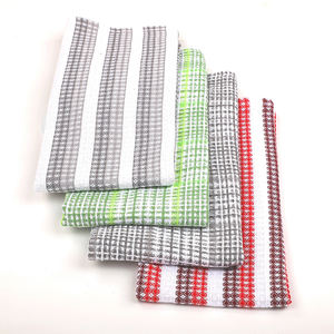 Essuie-vaisselle de cuisine en coton biologique gaufré multi-usages - Sans peluches, séchage rapide pour le nettoyage quotidien - Product Image 4