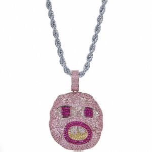 Collar con Colgante Cherry Bomb de Tyler Creator, Marca Briva Jewels BP-85, para Hombre, Estilo Hip Hop, Chapado en Oro y Plata, con Moissanita, Inspirado en Álbumes de Rap - Product Image 2