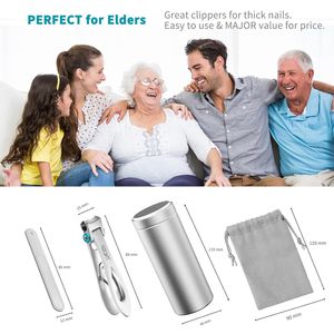 Coupe-ongles à ouverture ultra-large, ensemble de coupe-ongles en acier inoxydable robuste pour ongles épais, coupe-ongles de qualité supérieure - Product Image 2