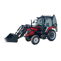 Tracteur robuste 80 CV 4x4 avec cabine climatisée, forte pression hydraulique, levage élevé pour opérations agricoles modernes - Job Pro