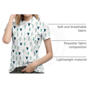 เสื้อโปโลกอล์ฟผู้หญิงทรงแอธเลติกพรีเมียม ผลิตจากผ้าแห้งเร็ว น้ำหนักเบา สวมใส่สบาย เหมาะสำหรับการเล่นกอล์ฟทุกวัน - Product Image 5