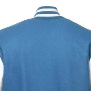 Blouson tendance style Letterman en laine avec manches en cuir, idéal pour les tendances streetwear, en toile - Product Image 3