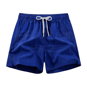 Pantalones Cortos Deportivos de Secado Rápido para Hombre, Cintura Elástica con Cordón, Pantalones Cortos Casuales, 100% Poliéster, Color Sólido, Tejido de Tela - Product Image 5