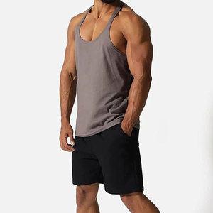 Débardeurs pour hommes en polyester et 100% coton pour la gym, vente en gros à prix abordable - Product Image 3