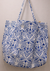 Bolsa de mano rosa de gran capacidad, bolso de hombro de algodón para viajes, playa, uso diario, 100% algodón reciclado - Product Image 2
