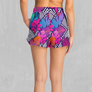 Hot Sale Breathable Eco-Friendly Quick Dry Fitness Wear Polyester Women's <b>Mesh</b> Shorts Custom Logo Sublimation Print - Product Image 3