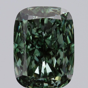 6.02ct <b>Cushion</b> Cut Lab Grown Diamond Fancy Vivid Green VS2 IGI Certified CVD Loose Diamond Wholesale for Jewelry Making - Product Image 1