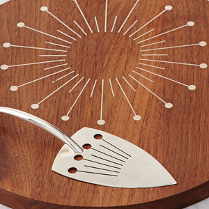 Support à gâteau en bois avec dôme en verre, plateau de service pour desserts, plateau de présentation de fromages pour la table à manger - Product Image 4