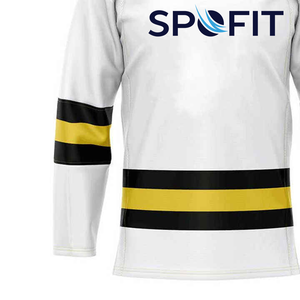 Nueva Camiseta de Hockey sobre Hielo 2026, Transpirable, con Impresión Digital Personalizada, Bloques de Color, Logotipo del Equipo en el Frente, Unisex, 100% Poliéster - Product Image 5