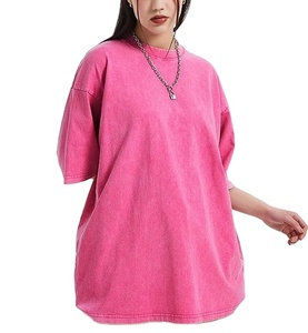 เสื้อยืดเอซิดวอชคุณภาพดี สไตล์ฮิปฮอป โลโก้สั่งทำได้ ทรงโอเวอร์ไซส์ - Product Image 2