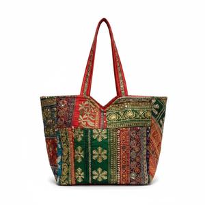 Handmade embroidered <b>patchwork</b> tote <b>bag</b> - Product Image 2