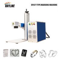 Marqueur laser à fibre portable de bureau 20W 30W 50W 100W pour la gravure de métaux, or, argent, acier inoxydable, bijoux et montres
