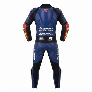 Combinaison de course sur piste professionnelle Zuzuki pour homme / Traje sur mesure en cuir de vache/crocodile avec protection de niveau 2 - Product Image 2