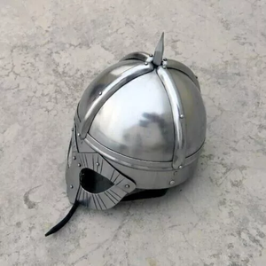Casque Viking Médiéval Fait Main en Acier Doux, Équipement de Tête et de Visage, Cosplay, Réenactement, Armure Historique, Renaissance, Costume d'Halloween - Product Image 2