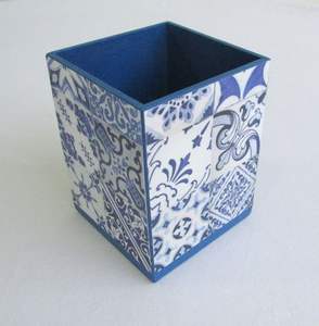 High Quality Customized Carton Paper Box with Embossed & <b>Matt</b> Laminated UV Coating Printed Pencil & Pen Holder Handcrafted Lid - Product Image 3