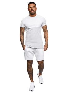 Fabricante de ropa de calle personalizada verano gráfico 100% algodón pantalones cortos de lavado ácido de gran tamaño y conjuntos estampados de camisetas para hombres - Product Image 3