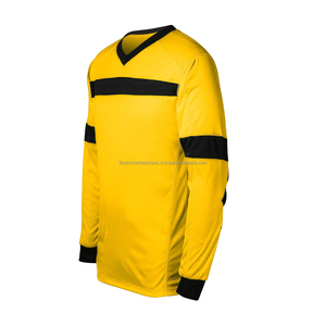 Custom Football Jerseys Breathable 100% Polyester Full Sleeve <b>Soccer</b> Training Shirts Custom Logo Printing Heat-Transfer V-neck - Product Image 4
