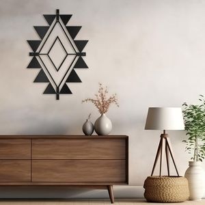 Decoración de pared de metal contemporánea con acabado elegante, perfecta para el estilo interior moderno del hogar y la oficina. - Product Image 6