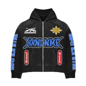 Nuevo Conjunto Deportivo de Invierno para Hombre, 2 Piezas, con Cierre, Logotipo Personalizado, Informal, para Correr, Ropa Deportiva Urbana - Product Image 2