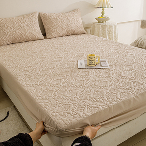 Luxury Quilted 100% Polyester <b>Bed</b> Protection <b>Pad</b> Air-Permeable Machine Washable All-Season Hospital Use 300tc Folding Mat 3-4 - Product Image 4