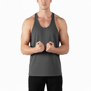 New 2026 Hot Sale <b>Men</b> Tank Tops High Quality Racer Back Gym Fitness Vests Male U Neck <b>Singlets</b> Tank Top Direct Supply - Product Image 4