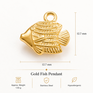 Tendance de la mode : Accessoires en acier inoxydable plaqué or 18 carats, pendentifs et breloques faits à la main, vente en gros, bijoux de mode - Product Image 2