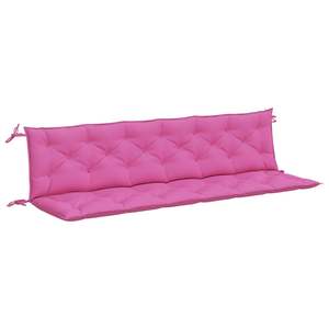 Ensemble de 2 coussins de banc de jardin extra longs roses 100% polyester, housses de coussin élégantes - Product Image 2