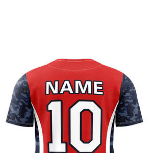 Custom <b>Baseball</b> Jersey Button Up Athletic Sports Shirt Lightweight Polyester Breathable Team Uniform - Product Image 3