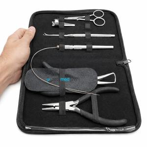 Kit de Herramientas para Extensiones de Cabello de Acero Inoxidable Chapado en Oro de Grado Quirúrgico, Ecológico, con Microperlas, Aplicador y Pinzas de Remoción - Product Image 6