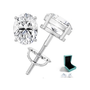 0.5CT <b>Emerald</b> Pear Mixed Moissanite <b>Stud</b> Earrings 0.5ct-3ct D Color VVS1 Clarity 18K Gold Plated 925 Sterling Silver Luxury - Product Image 1