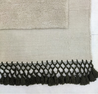 Fine Hand Tufted Plush Flat Rugs | Elegant Decorative Kilim Carpets Non-Slip Backing | Wool/Silk Extra Thick Geometric Area