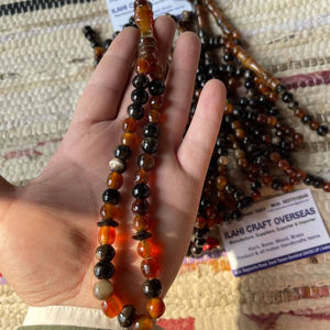 ลูกประคำอิสลามแบบเรียบง่าย ทำจากเขาควายขัดเงา เป็นมิตรกับสิ่งแวดล้อม จำนวน 33 เม็ด จากอุตรปัฎฐ์ปัญจาบ ของ ILAHI - Product Image 1