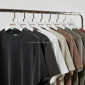 Streetwear vintage délavé à l'acide OEM coupe régulière lavé à la pierre blanc 100% coton grande taille haute rue t-shirt à séchage rapide pour hommes - Product Image 1