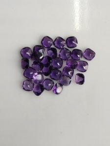 Ametyste africaine naturelle 7MM taille coussin violet, pierre précieuse de qualité supérieure pour la fabrication de bijoux - Product Image 3