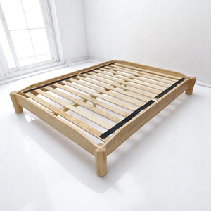 OEM/ODM Support for Reseller Minimal Rubberwood <b>Bed</b> Japanese Joinery <b>Platform</b> <b>Bed</b> <b>Frame</b> Vietnam Bedroom Furniture Manufacturer - Product Image 1