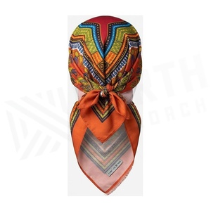 NORTH APPROACH Women's <b>Square</b> <b>Silk</b> <b>Scarf</b> Floral Print Elegant Multi-Functional Fashion Accessory All Seasons - Product Image 2
