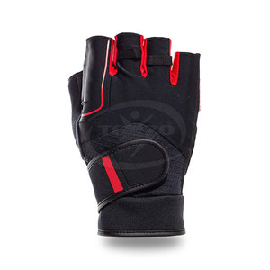 ถุงมือออกกำลังกายแบบครึ่งนิ้ว ทำจากนีโอพรีน ขายดีที่สุด พร้อมที่รัดข้อมือ คุณภาพสูง ผลิตในปากีสถาน - Product Image 2