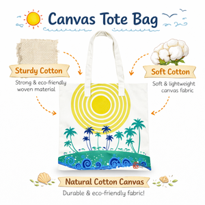 Sac de plage en toile |   Sac de shopping d'été imprimé |   Sac à main décontracté pour femmes, grand format, réutilisable, respectueux de l'environnement, sac de plage - Product Image 4