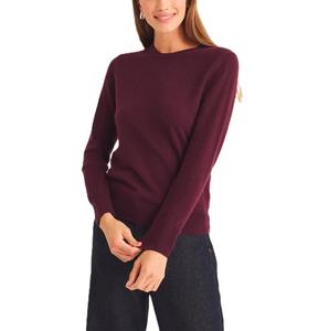 Suéter Casual de Invierno para Mujer, 100% Cachemira Pura, Cuello Redondo, Manga Larga, Suave, Moderno, de Alta Calidad, Personalizable, Tejido - Product Image 5