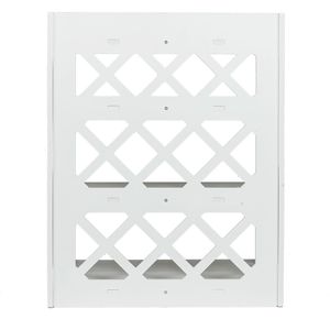 Mobiletto a 4 Ripiani in Legno e Plastica RT Bianco, Elegante Unità di Arredo per Tavolino da Tè e Caffè - Product Image 5