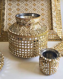 ชุดจักโก้ปัญจาบโบราณทำมือขายส่ง ของตกแต่งงานแต่งงานอินเดีย ของตกแต่งงานฮาลาดี เมห์นดี งานปาร์ตี้ ทำมือ - Product Image 6