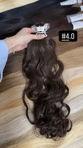 <b>Top</b> Selling Bulk Natural Wave Hair Extensions 100% Raw Hair Super Double Drawn 100grams Lighter Colors 16 Inches - Product Image 3