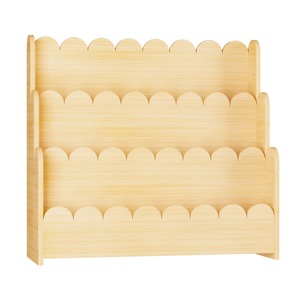 Wooden <b>Storage</b> <b>Rack</b> Four Layers Standing Type Rectangle Shape Modern Design <b>For</b> Bedroom Durable Toy Organizer - Product Image 3