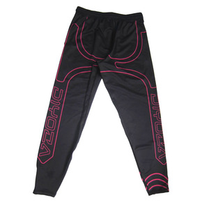 <b>Men's</b> Black Sweatpants With Pink Logo Elastic Waist Casual <b>Joggers</b> Breathable Knitted Spandex Polyester - Product Image 1
